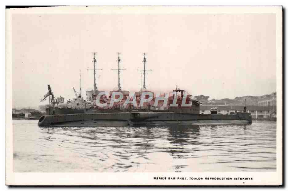 CPA Bateau Sous Marin 