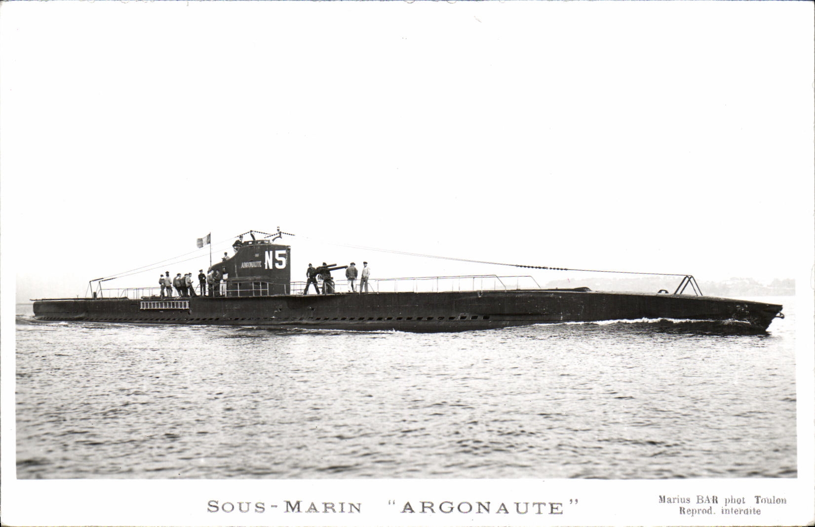 CPA Bateau Sous Marin Argonaute