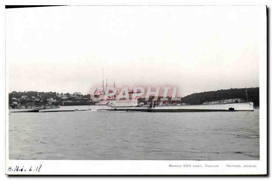CPA Bateau Sous Marin HMS 6 18