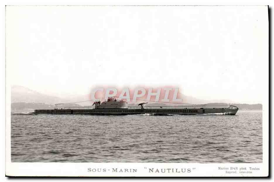CPA Bateau Sous Marin Nautilus
