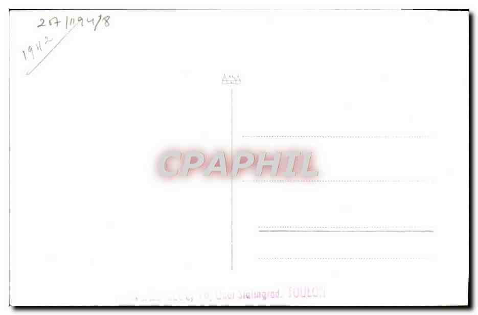 CPA Bateau Sous Marin Surcouf — Verso