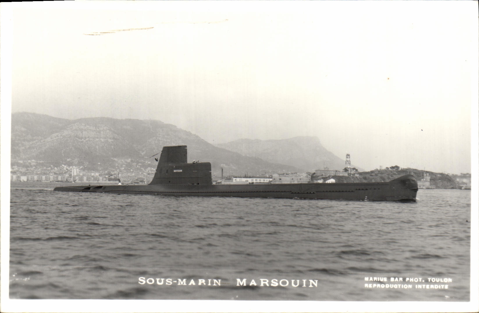CPA Bateau Sous Marin Marsouin