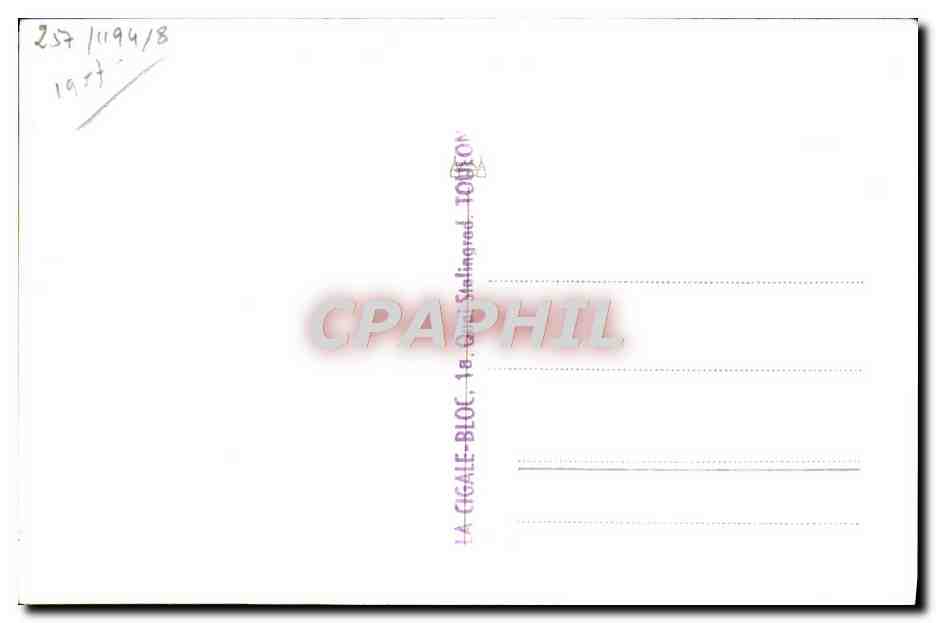 CPA Bateau Sous Le Bathyscaphe — Verso