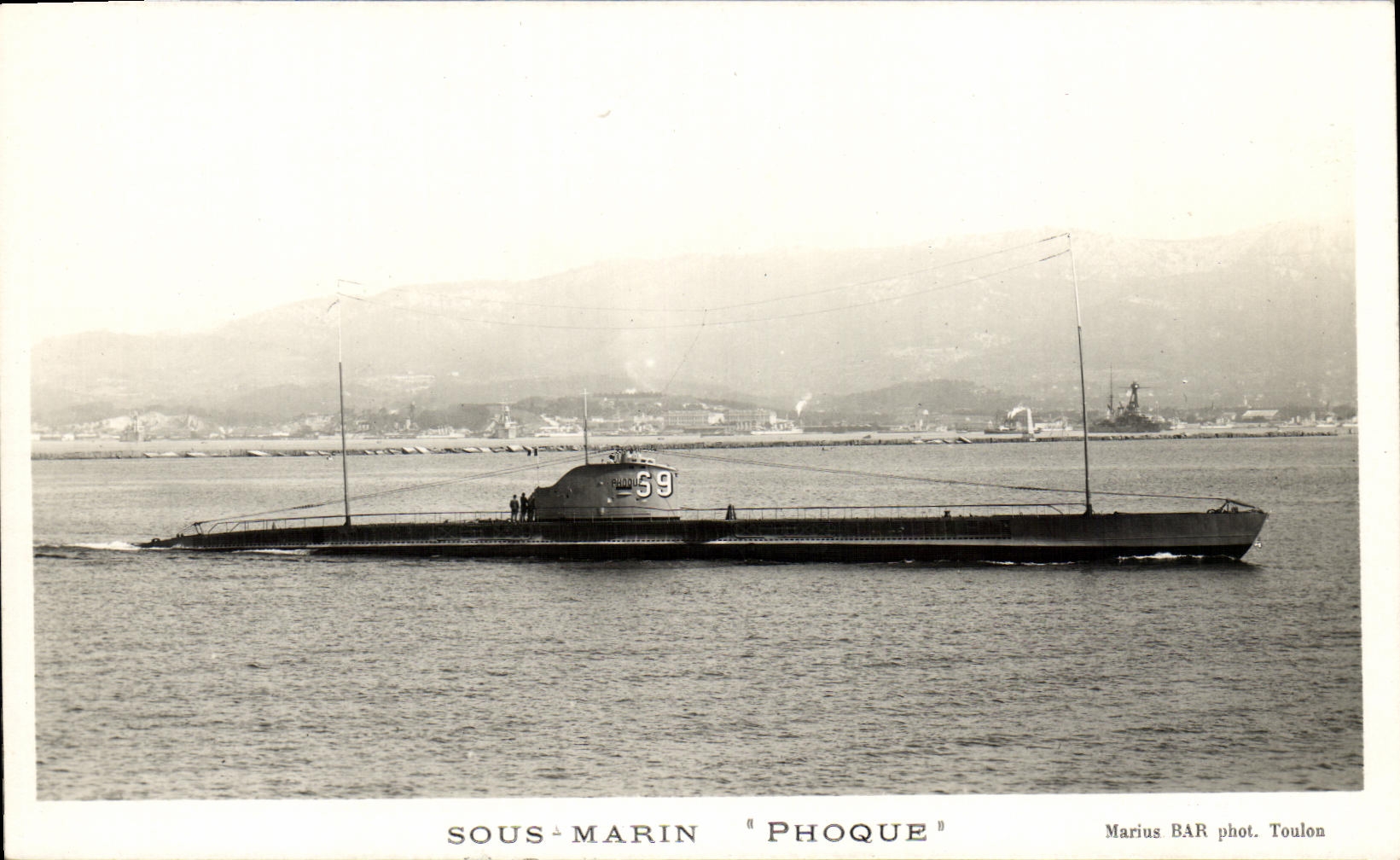 CPA Bateau Sous Marin Phoque