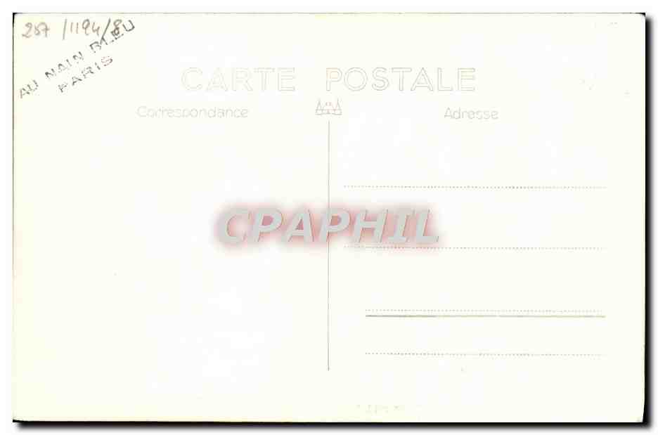 CPA Bateau Torpilleur Forbin — Verso
