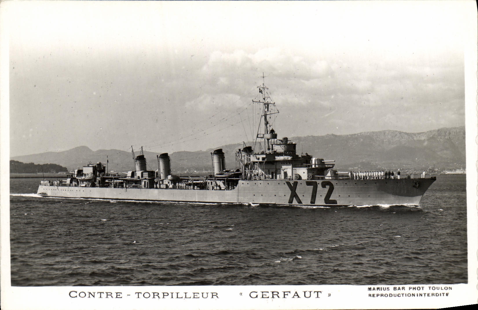 CPA Bateau Torpilleur Contre Torpilleur Gerfaut