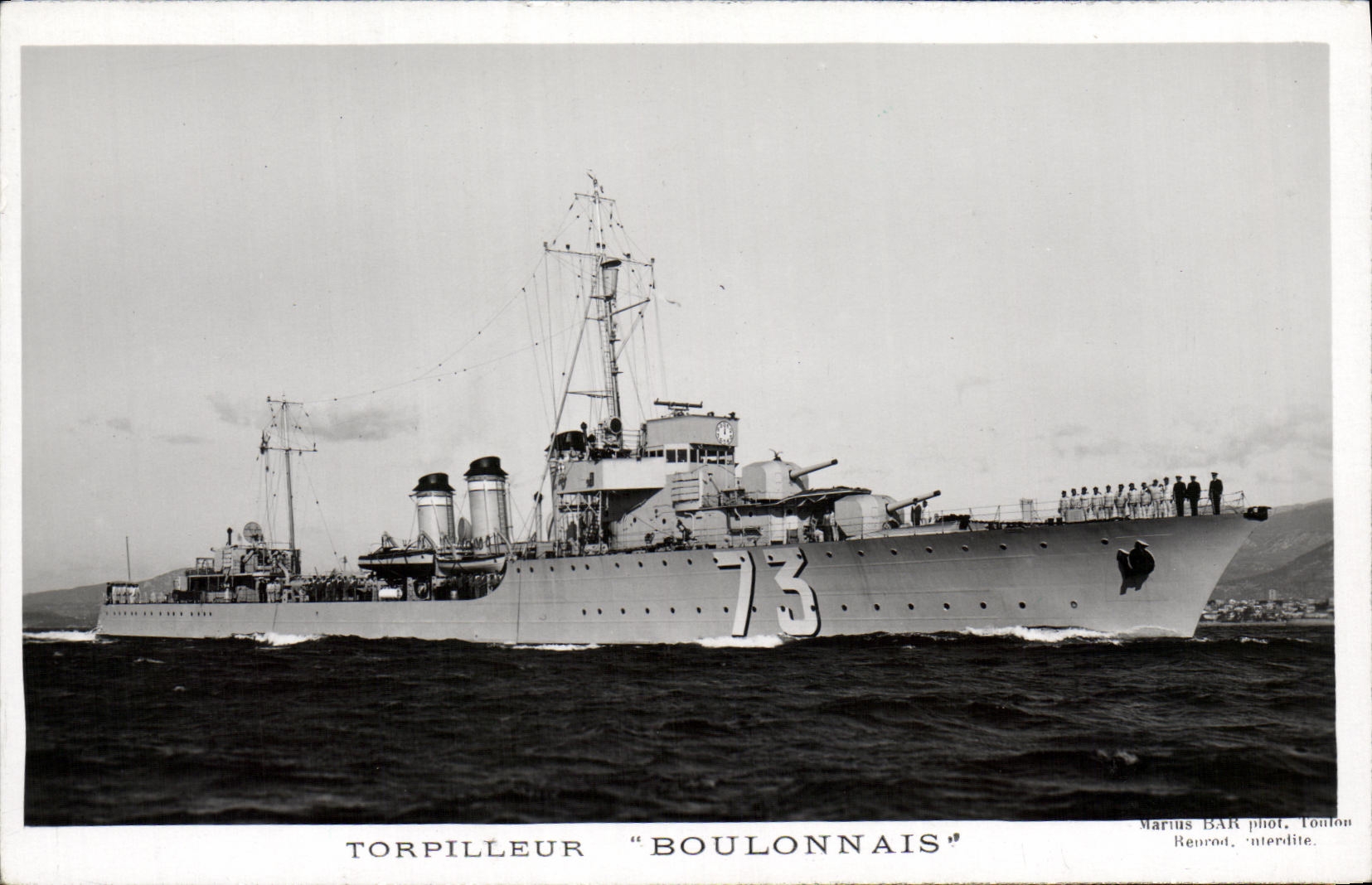 CPA Bateau Torpilleur Boulonnais