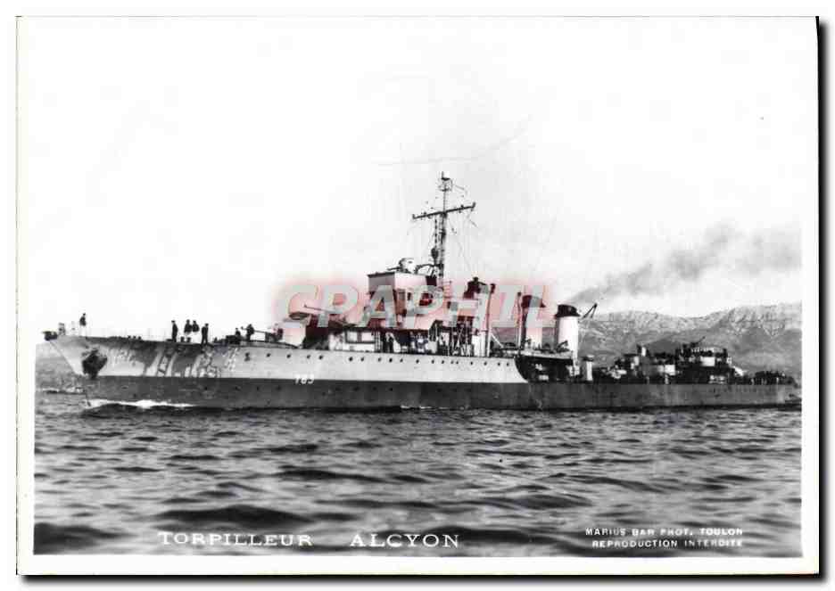 CPA Bateau Torpilleur Alcyon
