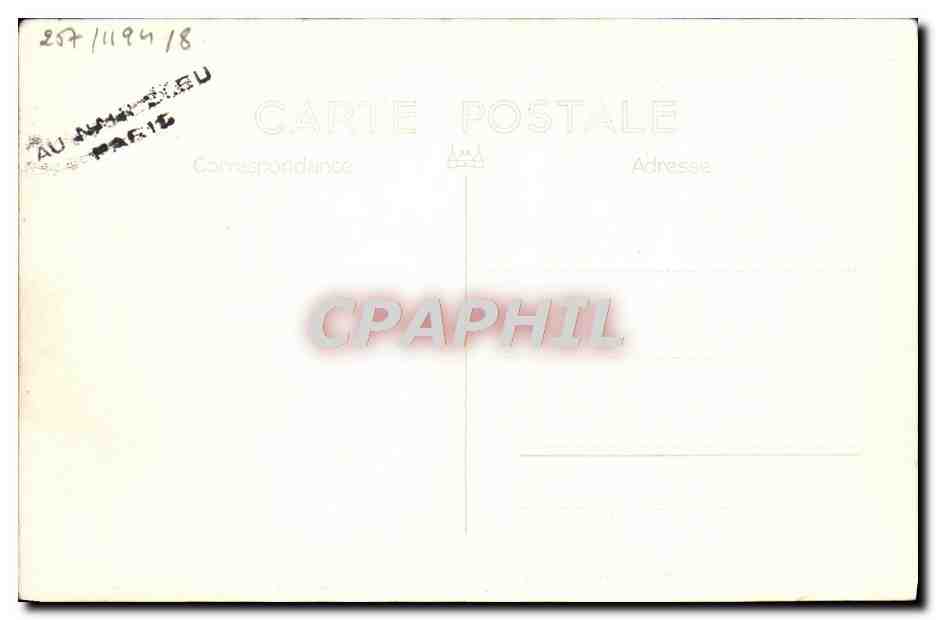 CPA Bateau Contre Torpilleur Bison — Verso