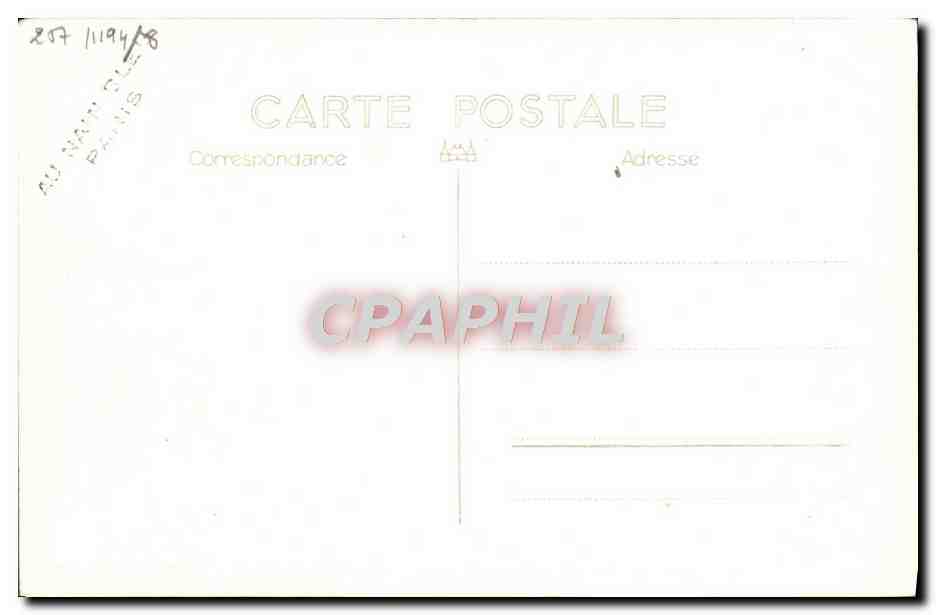 CPA Bateau Contre Torpilleur Le Malin — Verso