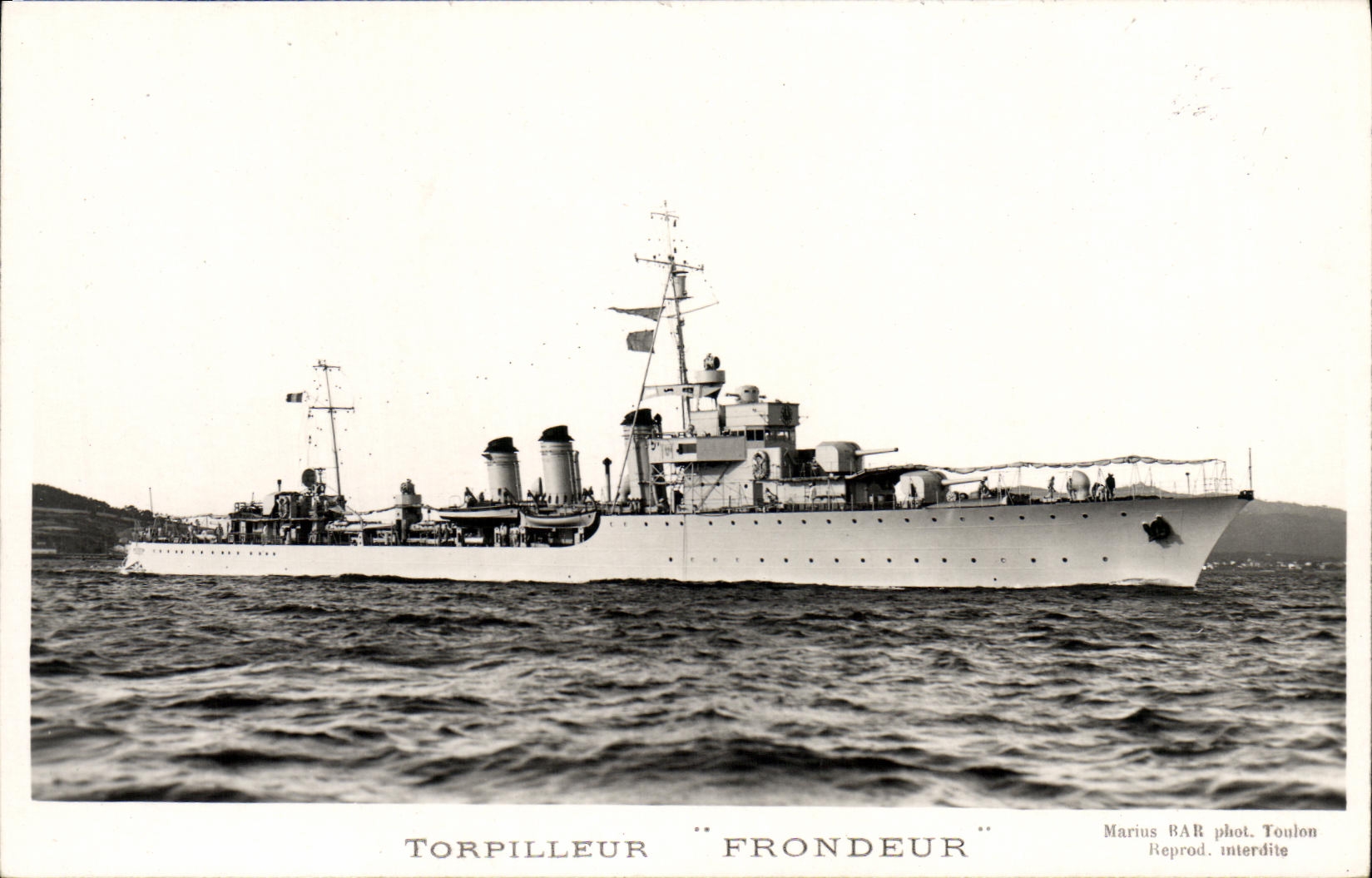 CPA Bateau Torpilleur Frondeur