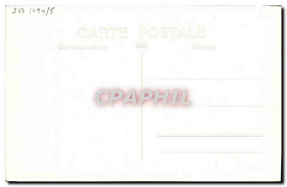 CPA Bateau Contre Torpilleur L'Audacieux — Verso