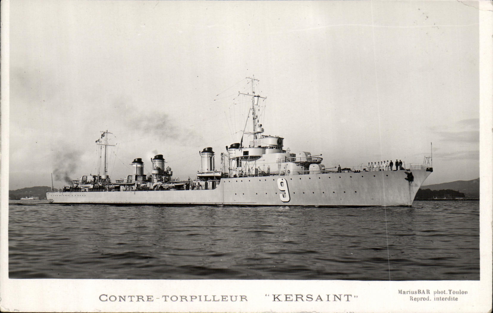 CPA Contre Torpilleur Kersaint Bateau 