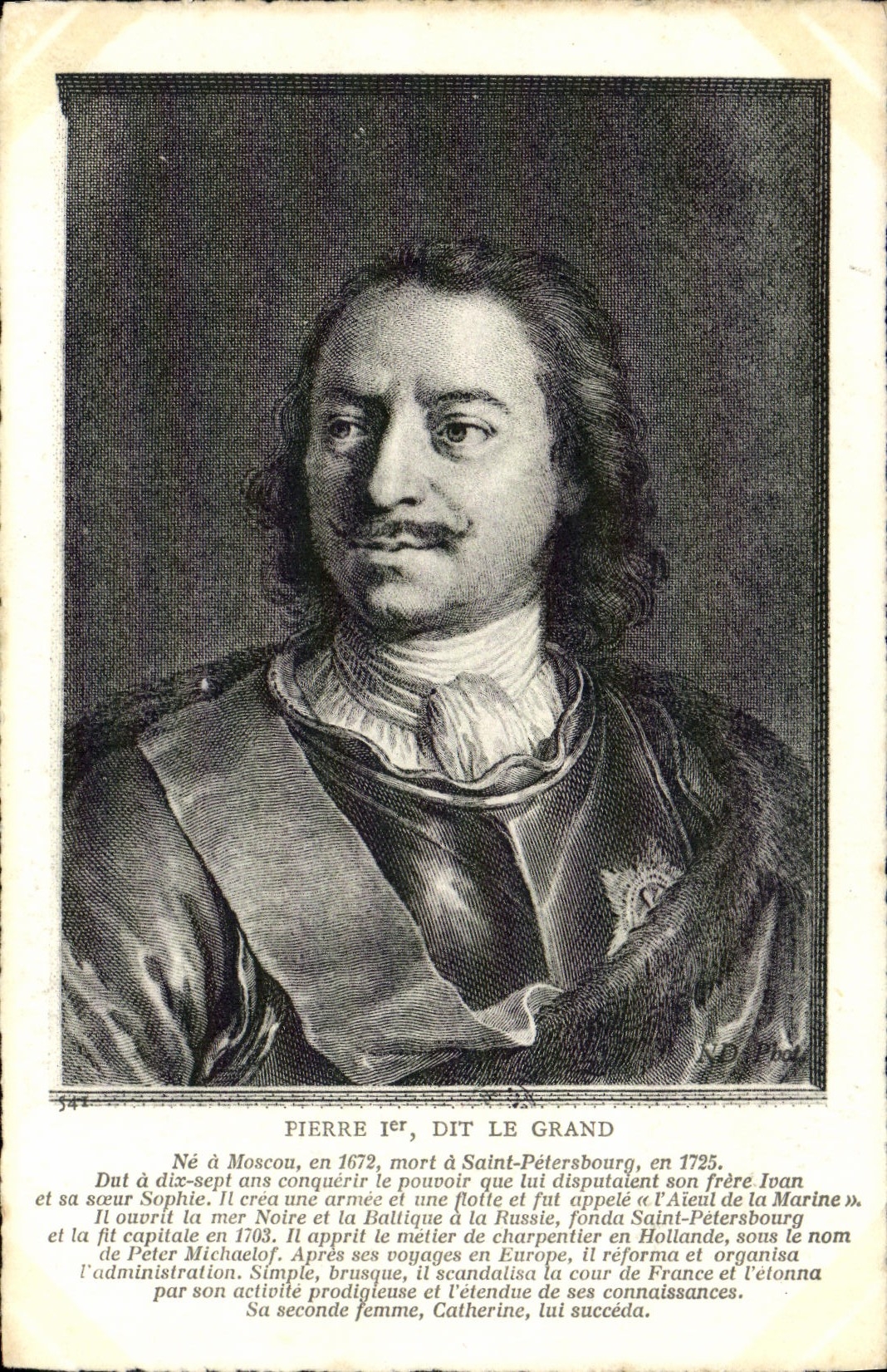 CPA Pierre 1er Dit Le Grand Russie Russia
