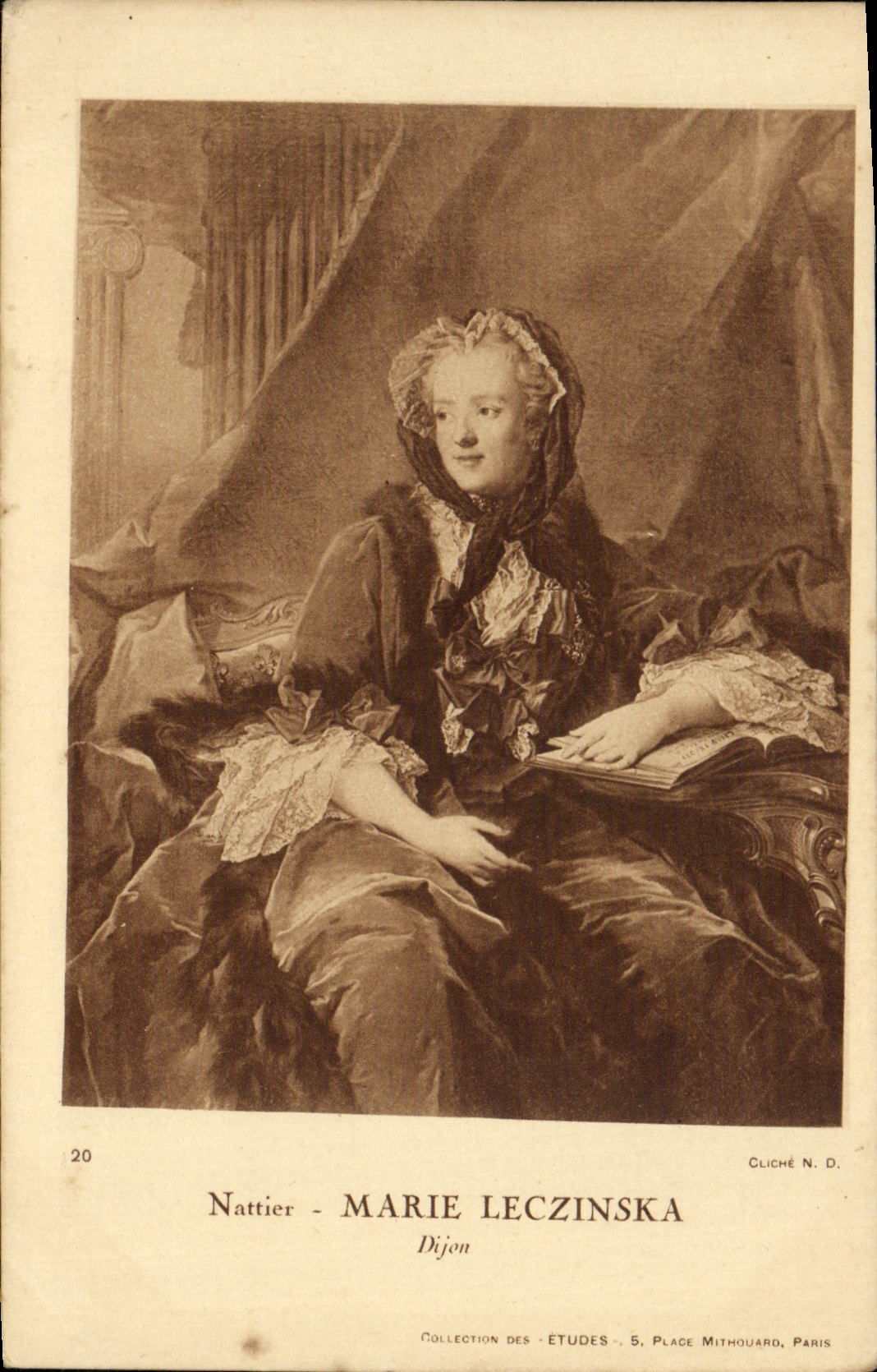CPA Nattier Marie Leczinska Dijon 