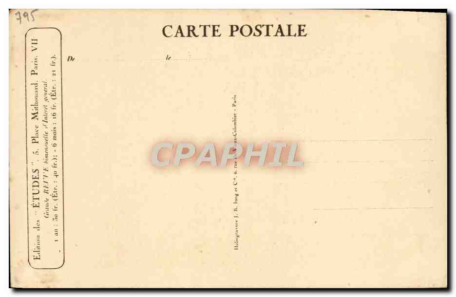 CPA Nattier Marie Leczinska Dijon  — Rückseite