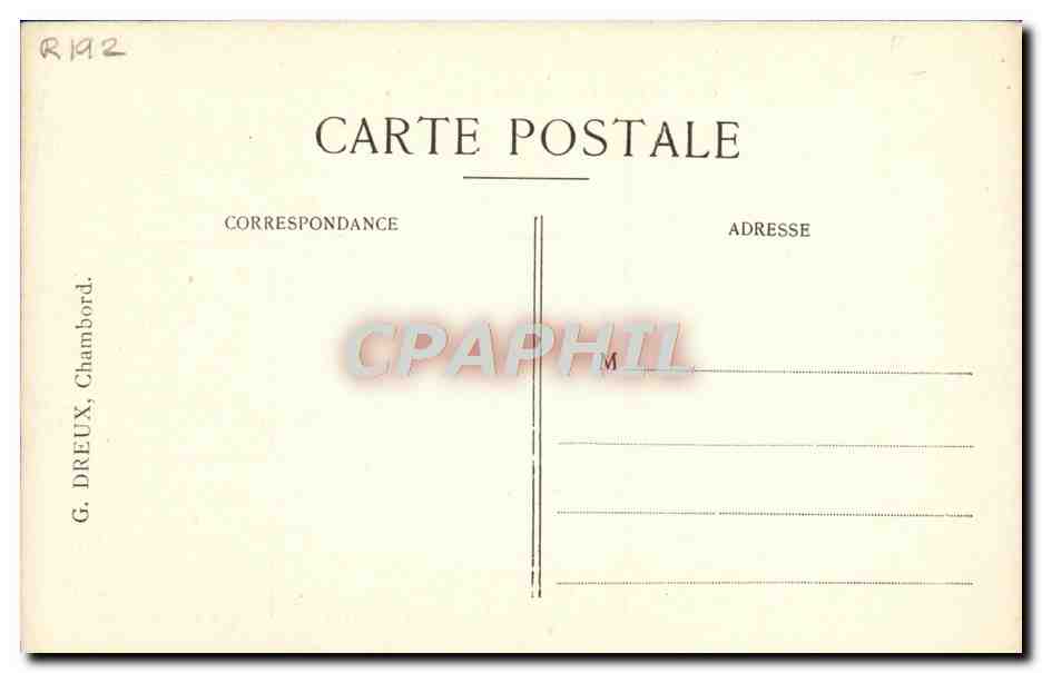 CPA Carte genealogique Philippe VI a Charles VIII Rois de France — Rückseite