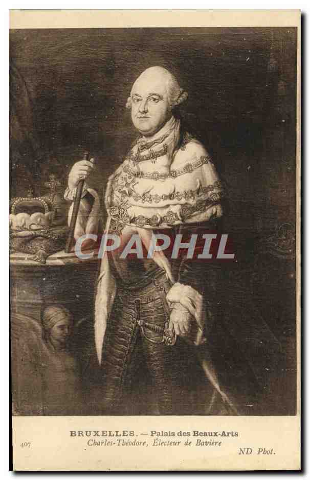 CPA Bruxelles Palais Des Beaux Arts Charles Theodore Electeur de Baviere