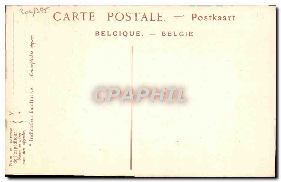 CPA Bruxelles Palais Des Beaux Arts Charles Theodore Electeur de Baviere — Rückseite