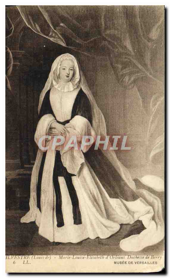 CPA Silvestre Marie Louise Elisabeth d'Orleans Duchgesse de Berry Musee de Versailles