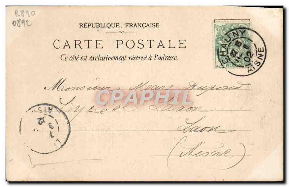 CPA Rouget De L'Isle Creant La Marseillaise — Rückseite