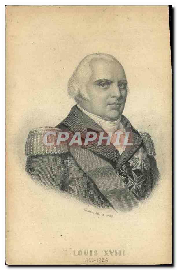 CPA Louis XVIII Roi de France 