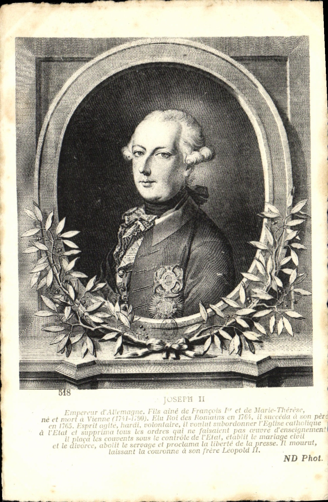 CPA Joseph II Empereur d'Allemagne 