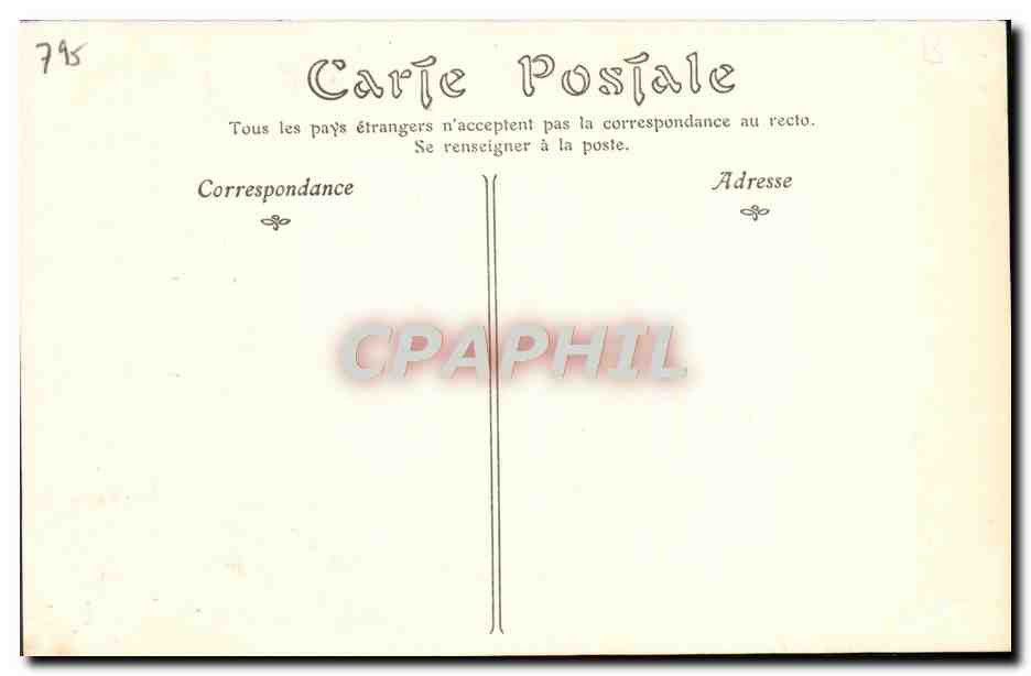 CPA Jacques II le Pretendant Licorne Lion  — Verso