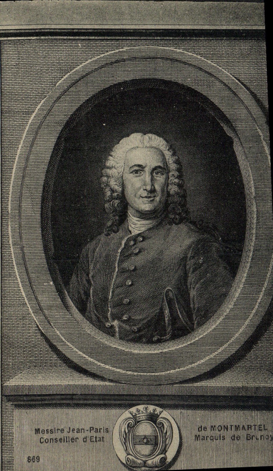 CPA Messire Jean Paris de Montmartel Conseiller d'Etat Marquis de Brunoy