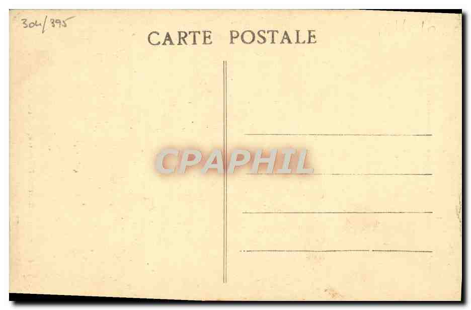 CPA Chateau de Keriolet Portrait du Comte de Chauveau — Back