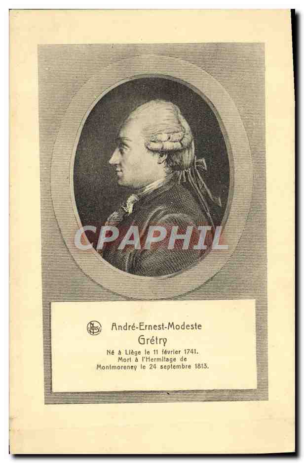 CPA Andre Ernest Modeste Gretry Liege 1741 Hermitage de Motmoreney 1813