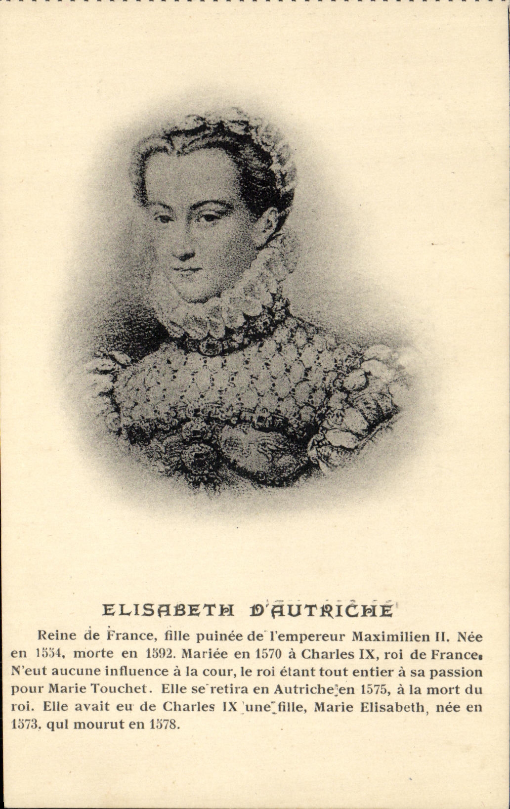 Élisabeth d'Autriche — Reine de France — éditeur R. Dorange, éd. Tours