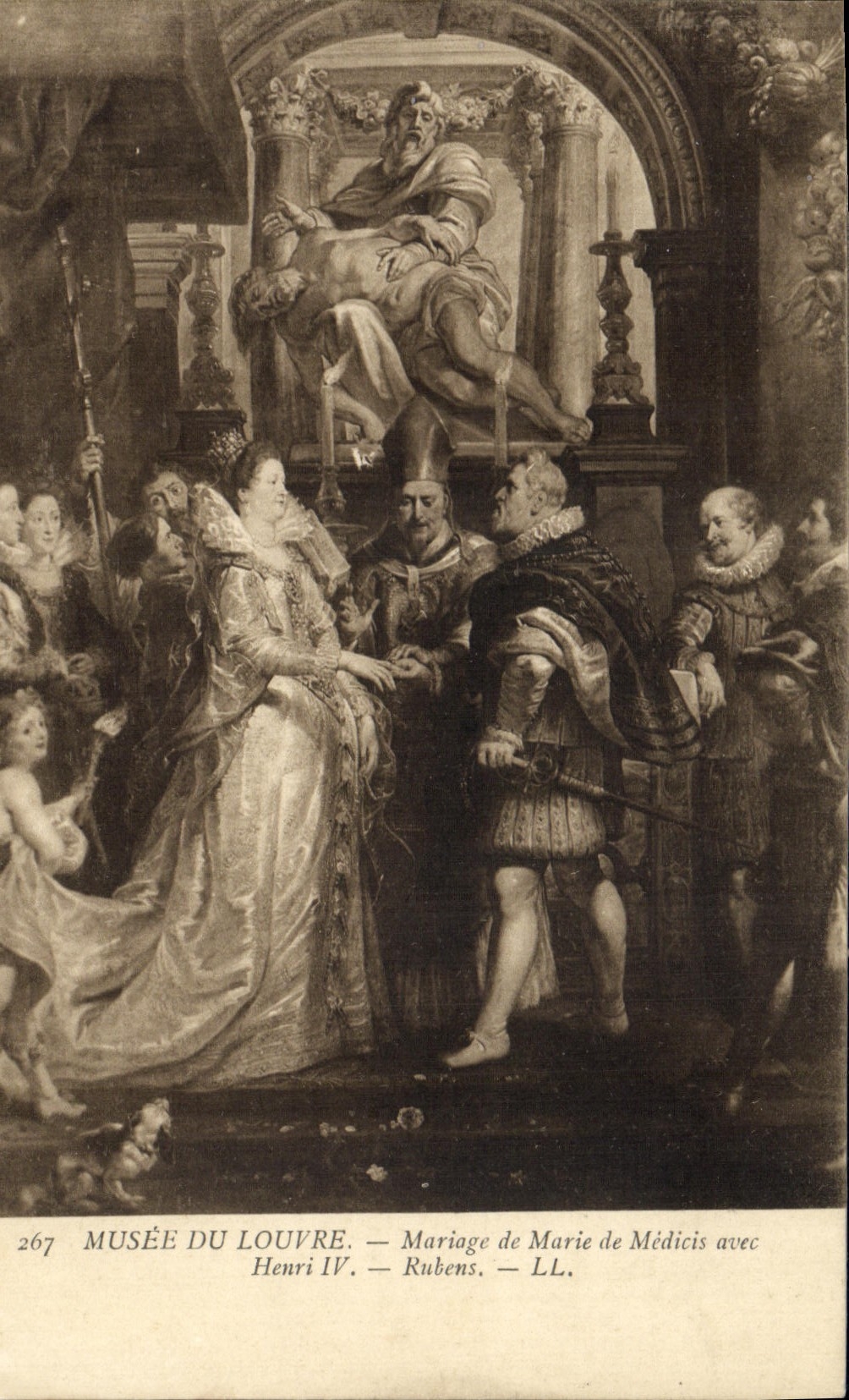 CPA Musee Du Louvre Mariage de Marie De Medicis Avec Henri IV