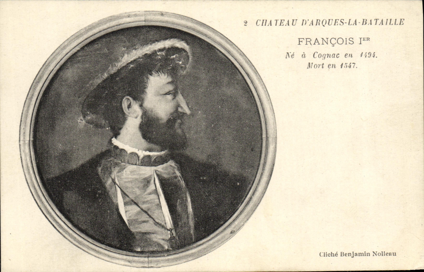CPA Chateau D'Arques La Bataille Francois 1er Ne a Cognac