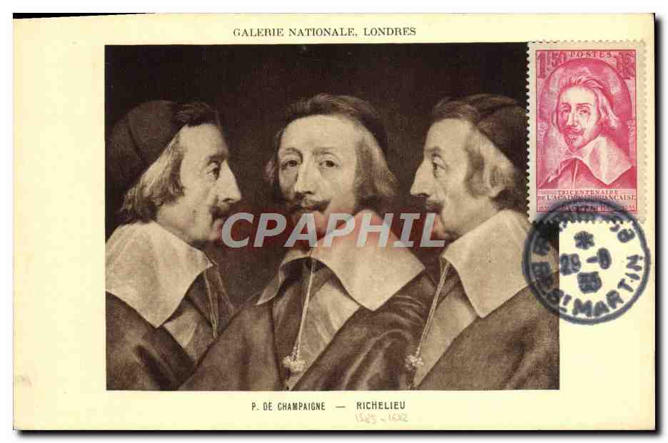 P. de Champaigne — Richelieu — Galerie Nationale, Londres