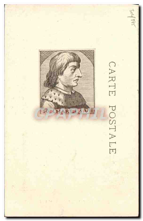 CPA Musee De Versailles Charles VIII Roi de France Mariage de Charles VIII et d'Anne de Bretagne Sasint Evre — Rückseite