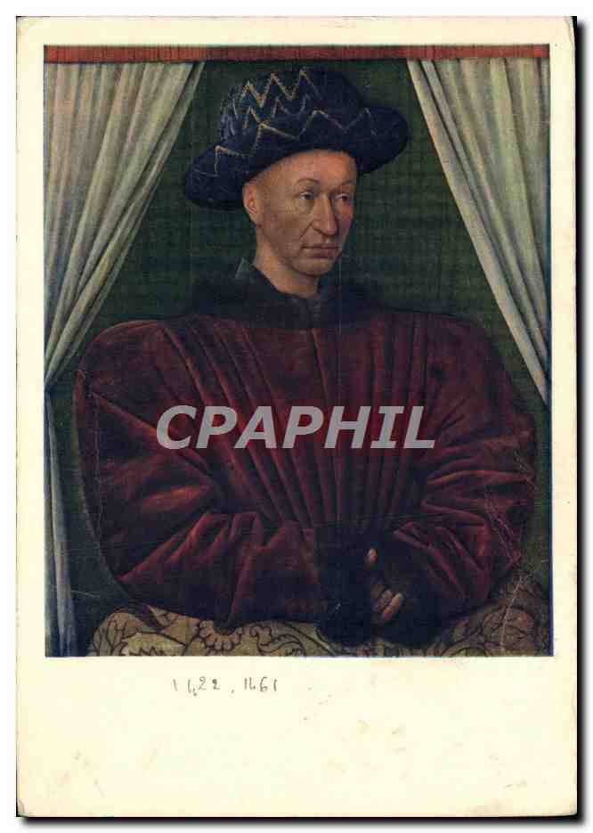 CPA Fouquet Portrait de Charles VII Roi de France