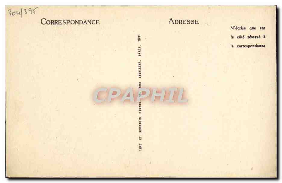 CPA Ecole Francaise Henri III Tenant le Premier Chapitre Du St Esprit Musee Conde Chantilly — Rückseite