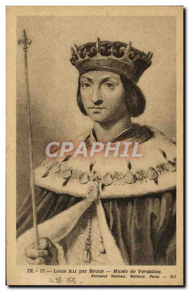 CPA Louis XII Par Brune Musee De Versailies Roi de France