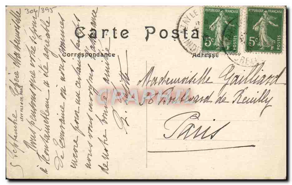 CPA Azay Le Rideau Le Chateau Marguerite de Valois  — Verso