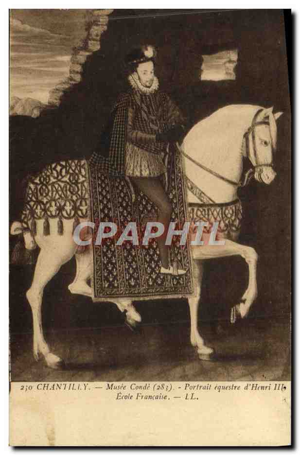 CPA Chantilly Musee Conde Portrait Equestre d'Henri II