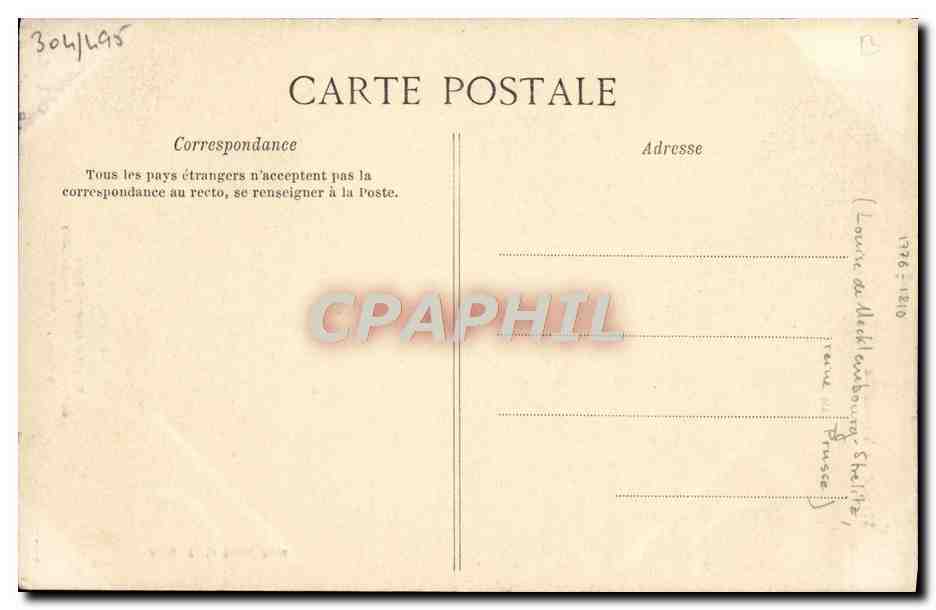 CPA Napoleon recoit la reine de Prusse a Tilsitt — Rückseite