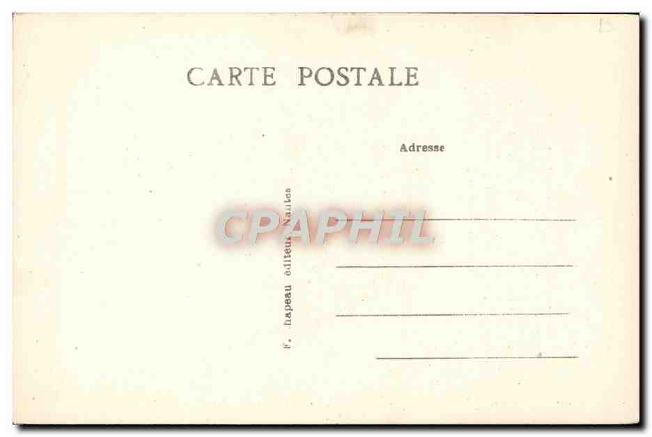 CPA Charlotte Moreau Nee Chateau Thebaud  — Rückseite