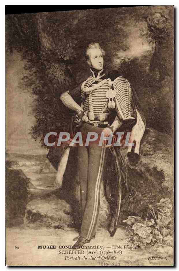 CPA Musee Conde Ecole Francaise Scheffer Portrait du duc d'Orleans