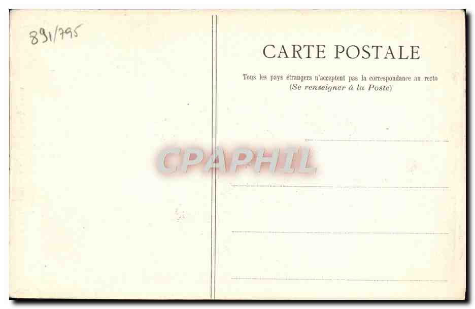 CPA Le Colonel Denfert Rochereau Defenseur de Belfort — Rückseite