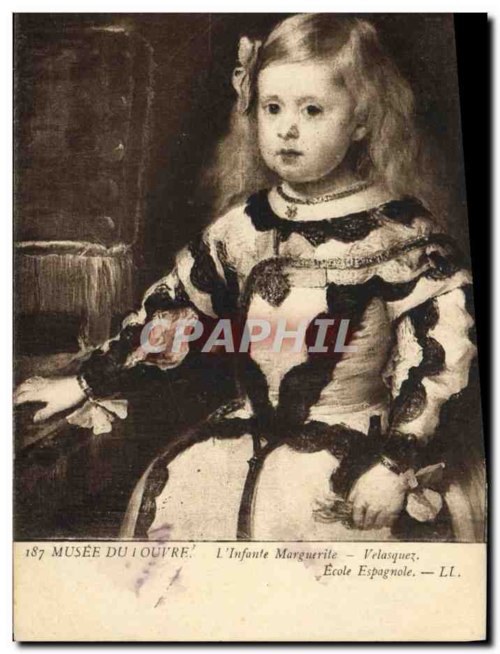 CPA Musee Du Louvre L'Infante Marguerite Velasquez Ecole espagnole