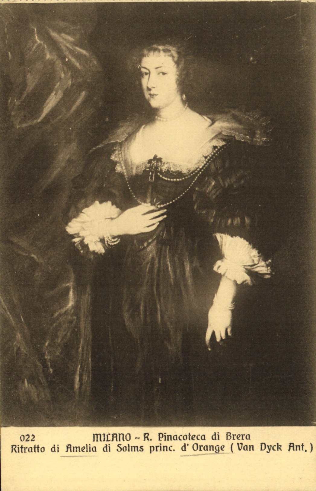 CPA Milano Pinacoteca di Grera Princesse d'Orange