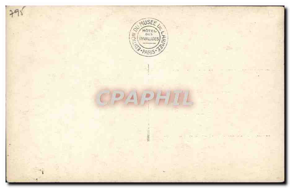 CPA Musee De L'Armee Marechal Moncey Gouverneur des Invalides — Rückseite