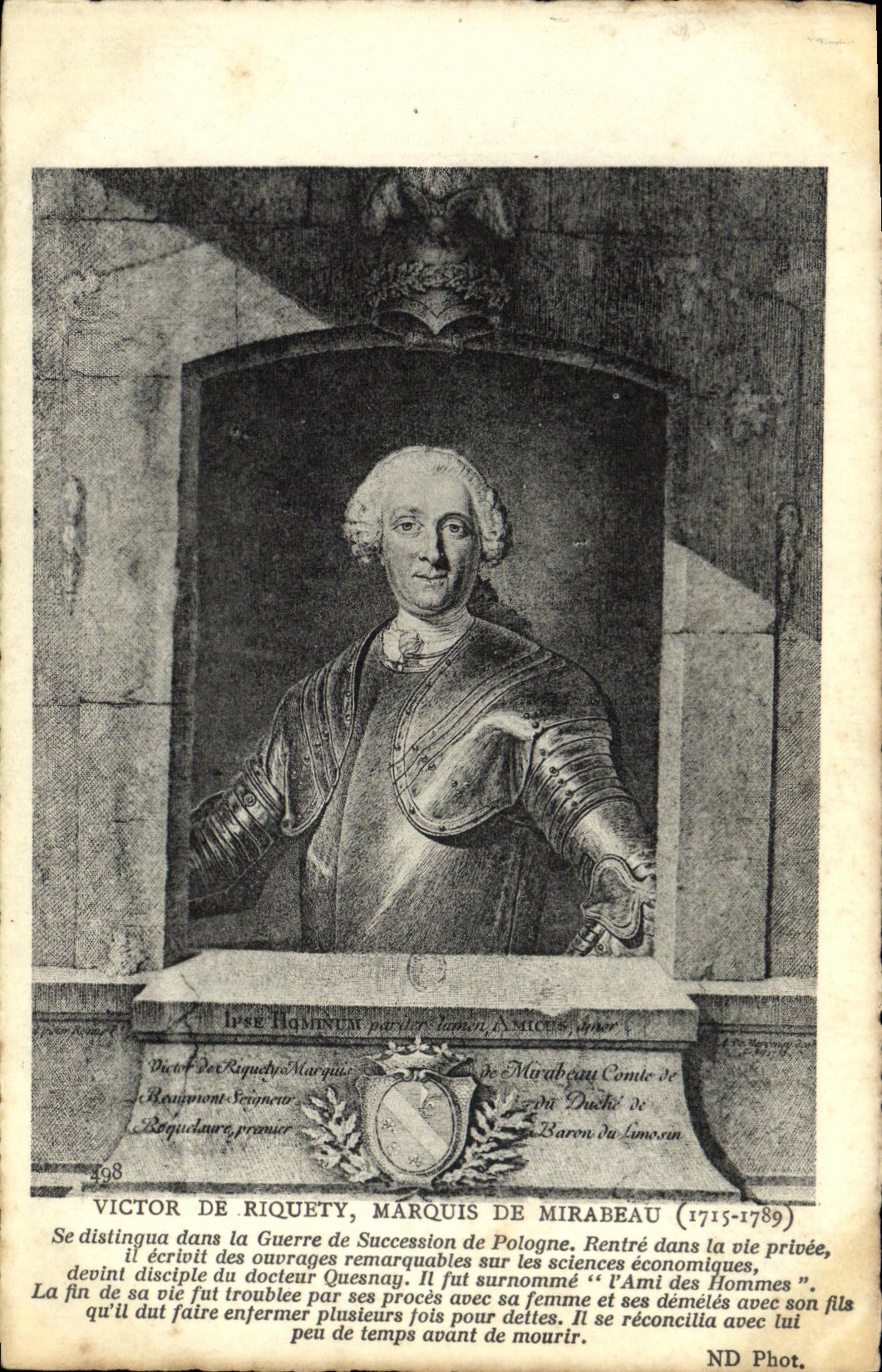 CPA Victor De Riquety Marquis De Mirabeau