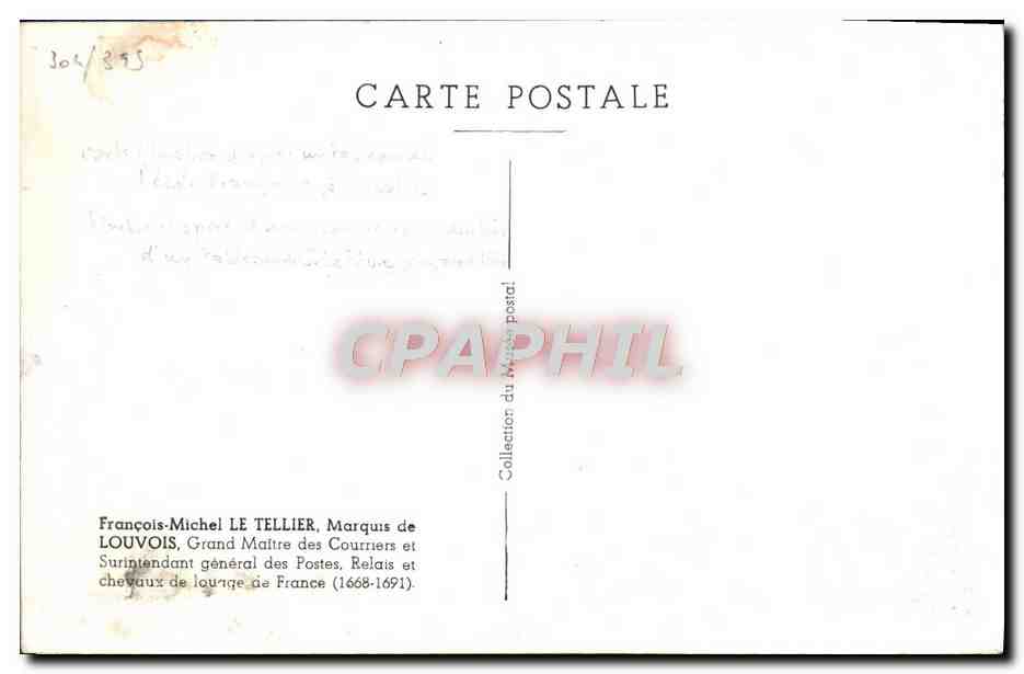 CPA Francois Michel Le Tellier Marquis de Louvois — Reverso
